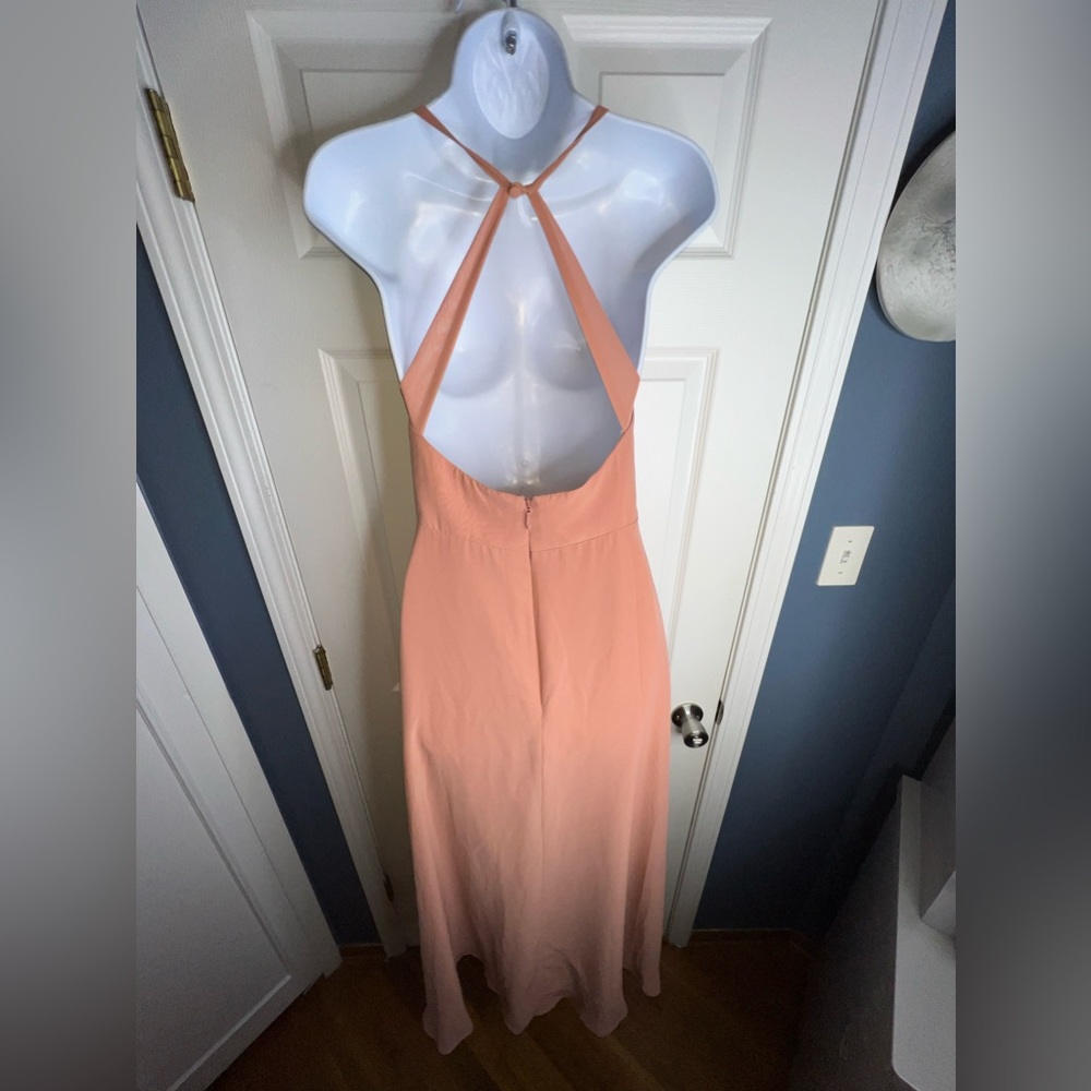 Azazie Coral Backless Dress - Picture 9 of 16